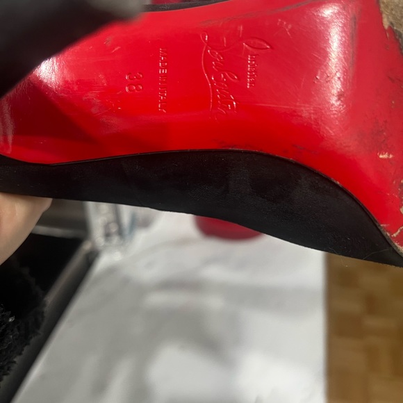 Authentic Christian Louboutin Ron Ron model 100 velvet - Picture 3 of 5